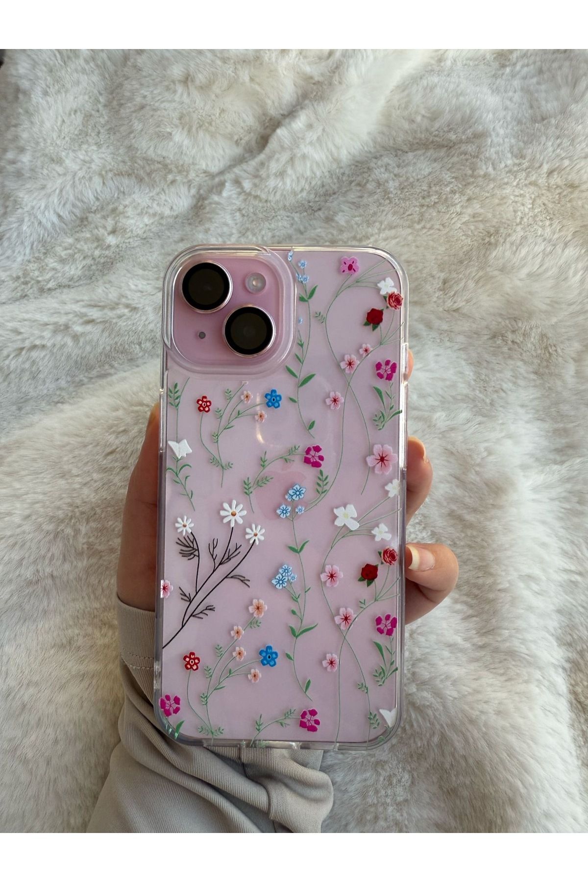 CASABLANCA İphone 11 Uyumlu Çiçek Desenli Telefon Kılıfı Kapak - Görsel 4