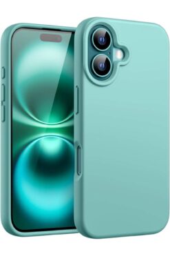 Fibaks Apple Iphone 16 Uyumlu Kılıf Kadife Lansman Soft Yumuşak Liquid Silikon Kamera Korumalı Kapak