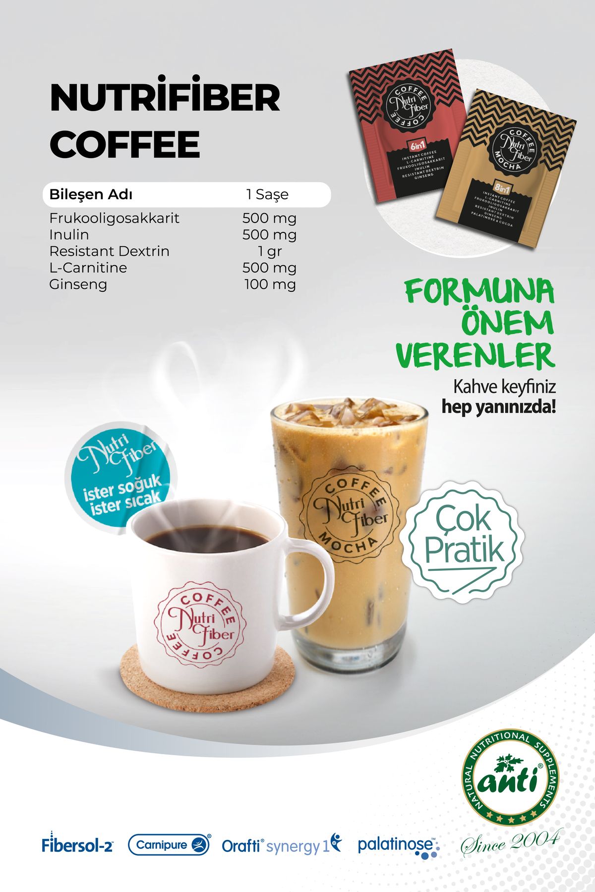 Nutrifiber Coffee Detox Kahvesi, Hindiba Kahvesi Inülin,l-karnitin, Prebiyotik - Görsel 5