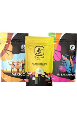 Bongardi Coffee Meksika El Salvador Daily Yöresel Blend Kahve Seti 3x200g (ÇEKİRDEK VEYA ÖĞÜTÜLMÜŞ SEÇİLEBİLİR)