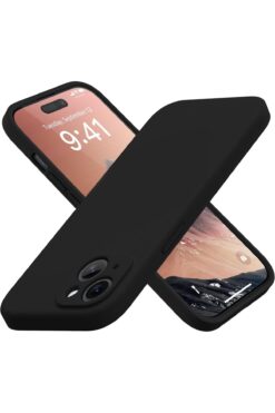 Caseji İphone 13 Uyumlu Içi Kadifeli Kamera Korumalı Lansman Kılıf