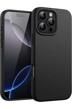 Fibaks Apple Iphone 16 Pro Uyumlu Kılıf Kadife Lansman Soft Yumuşak Liquid Silikon Kamera Korumalı Kapak