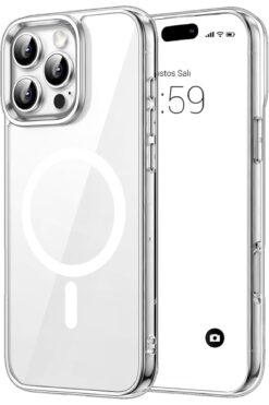 EVAX (SERT MİKA KILIF) iPhone 16 Pro Max Uyumlu Şeffaf Sert Mika SARARMAZ Magsafe İnce Fit Kılıf