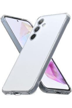 Fibaks Samsung Galaxy A34 Kılıf Kamera Korumalı Renksiz Şeffaf Esnek Silikon Kapak