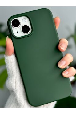 Go Aksesuar Iphone 13 - 14 - 15 Uyumlu Içi Kadife Leke Tutmaz Sıvı Silikon Lansman Kılıf