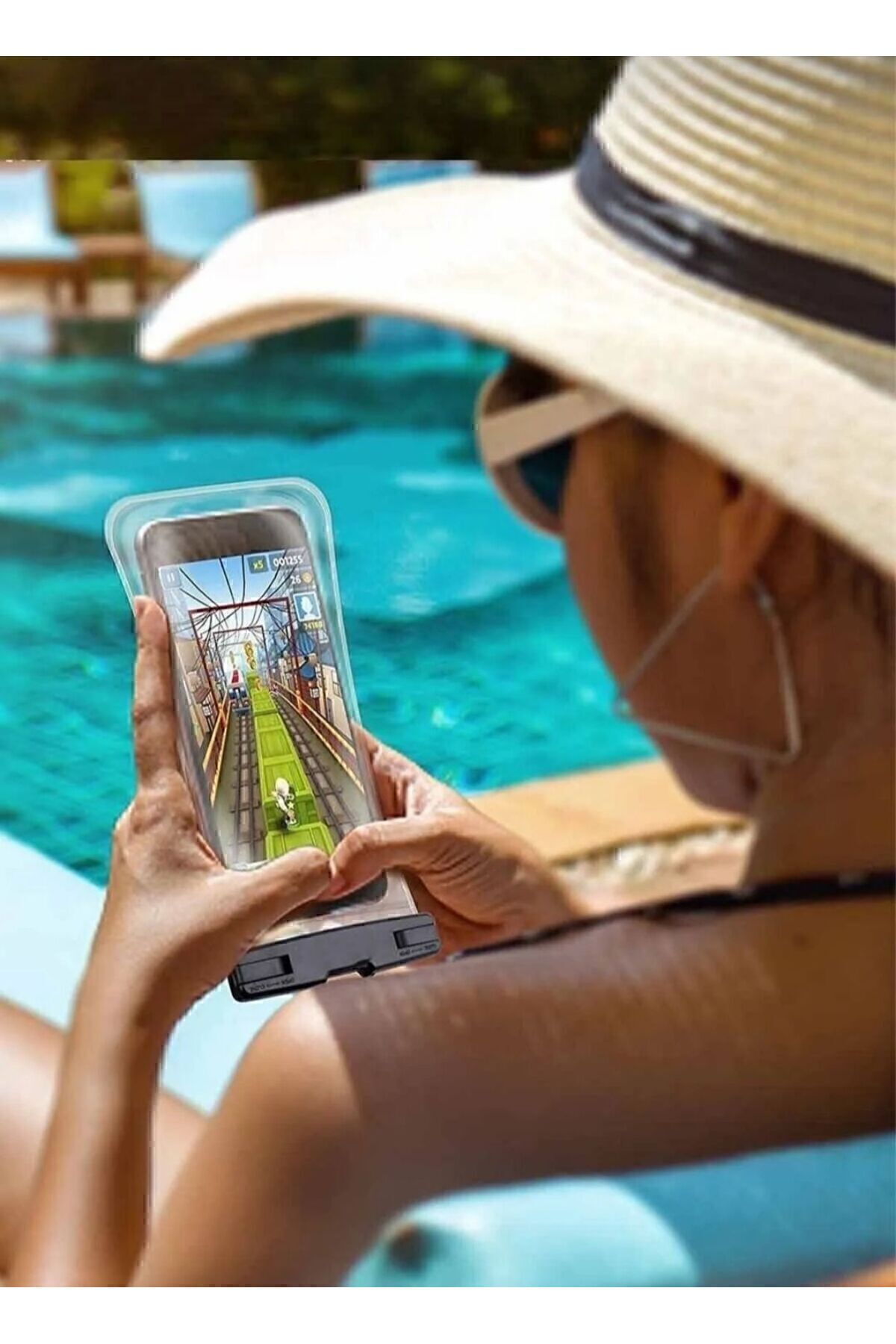 KIRILMAZ Tüm Modellere Uyumlu Su Geçirmez Waterproof Telefon Kılıfı Su Altı Telefon No Color Renkli Kılıfı - Görsel 2