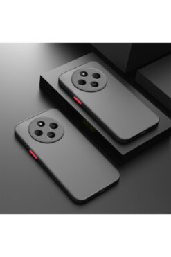 Fibaks Xiaomi Redmi 14C 4G Kılıf Mat Parmak Izi Yapmaz Kamera Korumalı Renkli Tuşlu Sert Silikon Kapak