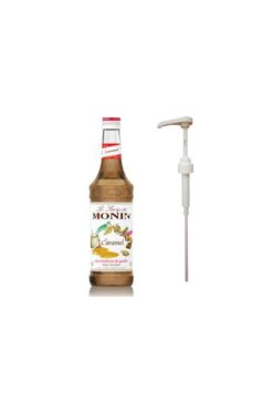 Monin Karamel 700ml Şurup + Şurup Pompası