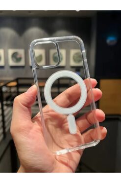 KVK PRİVACY Apple Iphone 12/12pro Kılıf Magsafe Wireless Kablosuz Şarj Destekli Sert Silikon Şeffaf Kapak