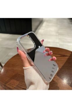 Go Aksesuar Iphone 13 - 14 - 15 Uyumlu Aynalı Model Silikon Kılıf