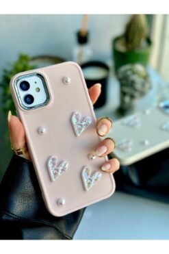 Go Aksesuar Iphone 11 Uyumlu 3d Oyuncaklı Taş Kalp Tasarımlı Yumuşak Silikon Kılıf