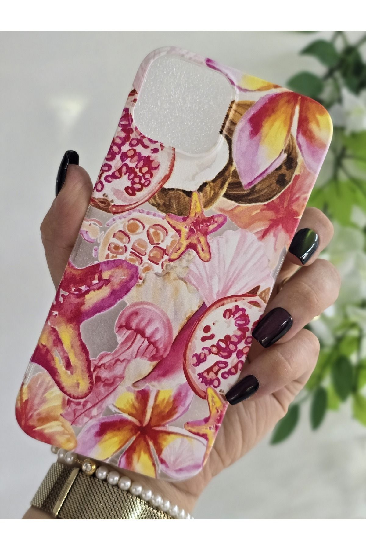 Magic Ring Iphone 13/14 Uyumlu Desenli Şeffaf Telefon Kılıfı