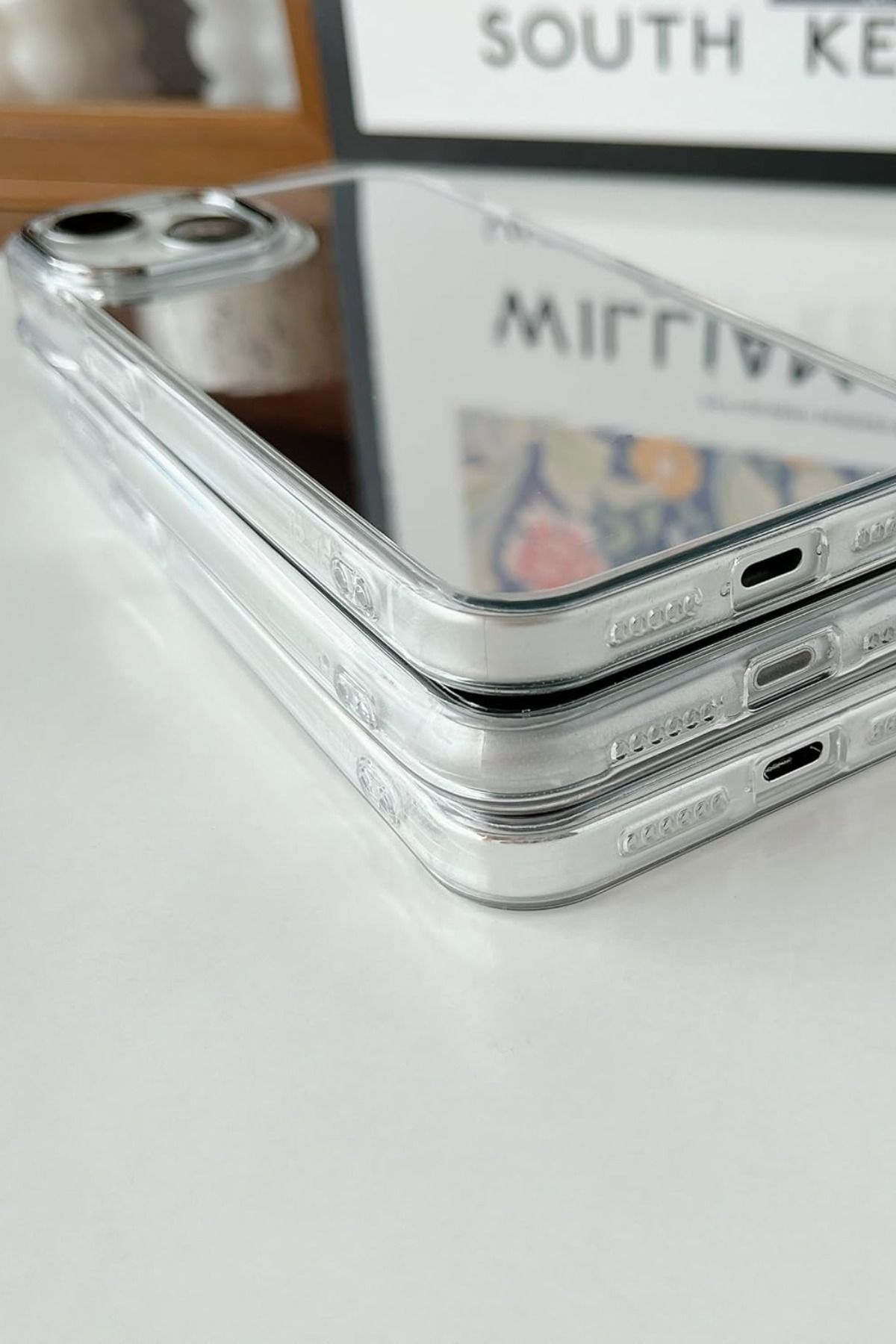 KVK PRİVACY Apple iPhone 11 Uyumlu Aynalı Kılıf Kadınlar için Makyaj Tazeleme Darbeye Karşı Dayanıklı Kapak - Görsel 2