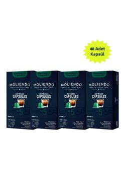 Moliendo Alüminyum Kapsül Kahve No:5 Avantaj Paketi (40 Adet Nespresso Uyumlu Alüminyum Kapsül Kahve)