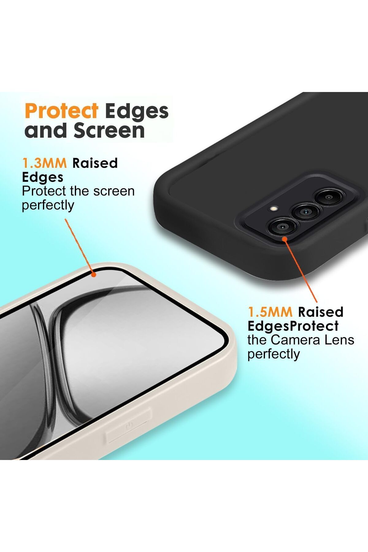 Fibaks Samsung Galaxy A16 Uyumlu Kılıf Kamera Korumalı Yumuşak Dokulu Darbe Emici Bordo Silikon Kapak - Görsel 3