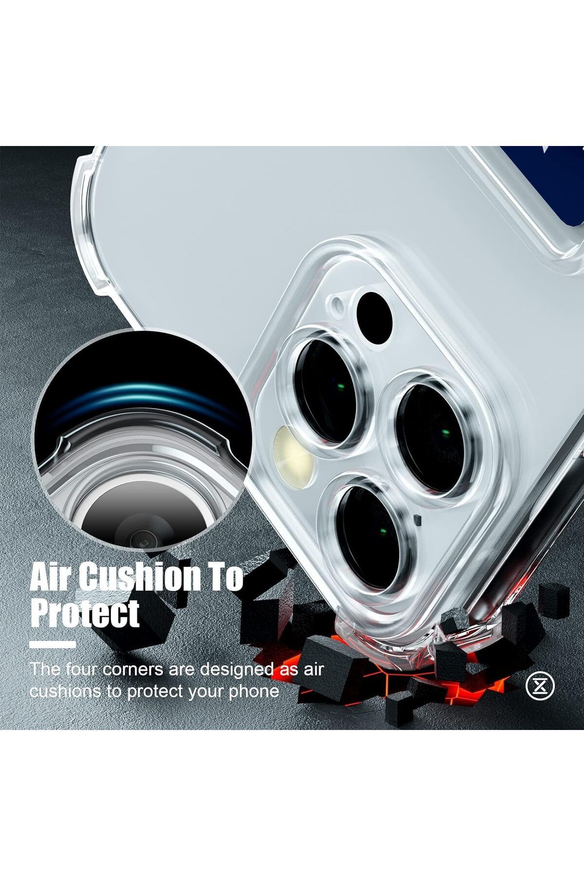 Fibaks Apple iPhone 16 Kılıf Kamera Koruma ve Köşe Korumalı Kartlıklı Cüzdanlı Darbe Emici Kapak - Görsel 2