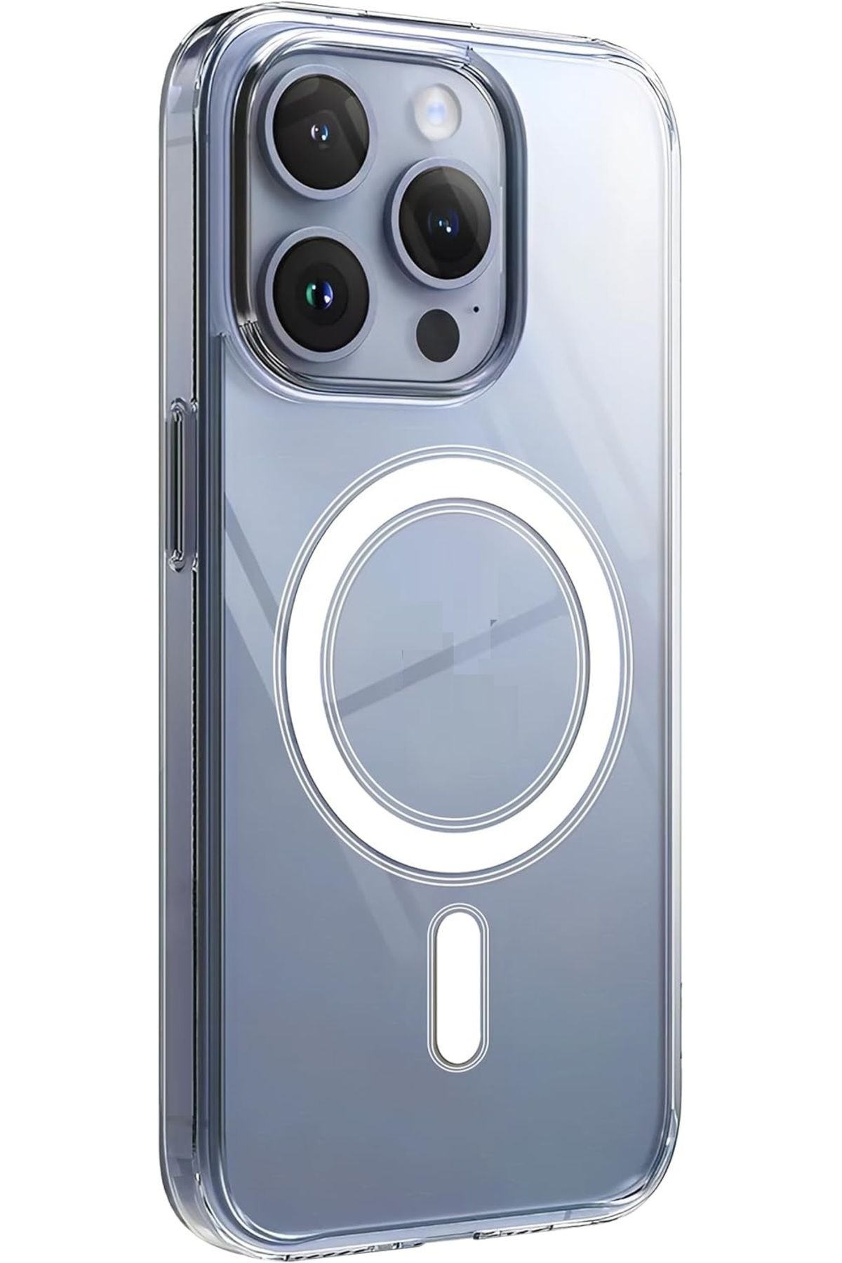 EVAX (SERT MİKA KILIF) iPhone 13 Pro Max Uyumlu Şeffaf Sert Mika SARARMAZ Magsafe İnce Fit Kılıf