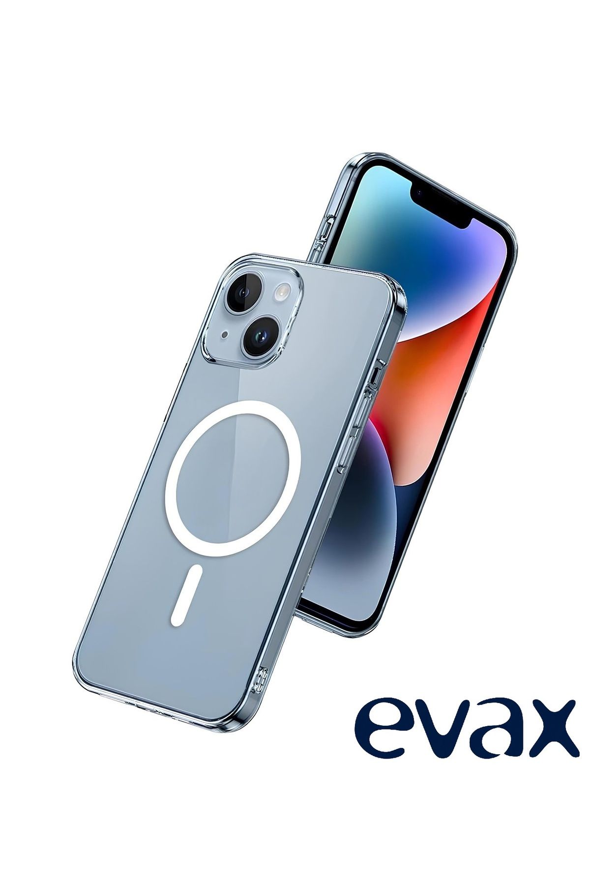 EVAX (SERT MİKA KILIF) iPhone 13 Pro Max Uyumlu Şeffaf Sert Mika SARARMAZ Magsafe İnce Fit Kılıf - Görsel 4