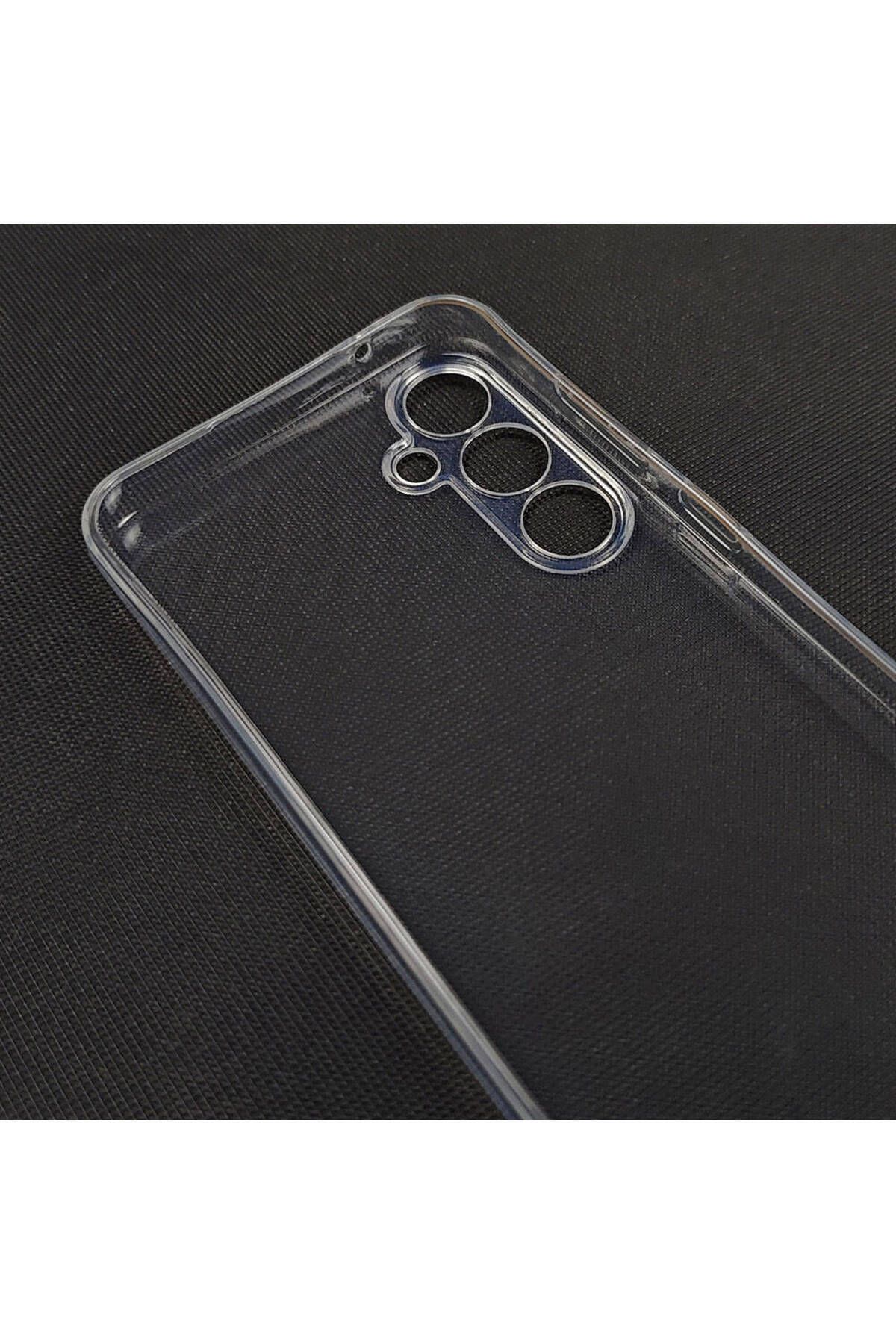 Fibaks Samsung Galaxy S23 FE Kılıf Şeffaf Kamera Korumalı Renksiz Esnek Silikon Kapak Kilif - Görsel 6