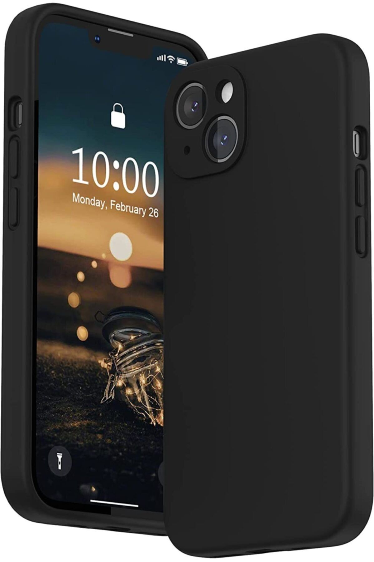 Fibaks Apple Iphone 15 Uyumlu Kılıf Kamera Korumalı Lansman Içi Kadife Yumuşak Liquid Silikon Kapak - Görsel 3