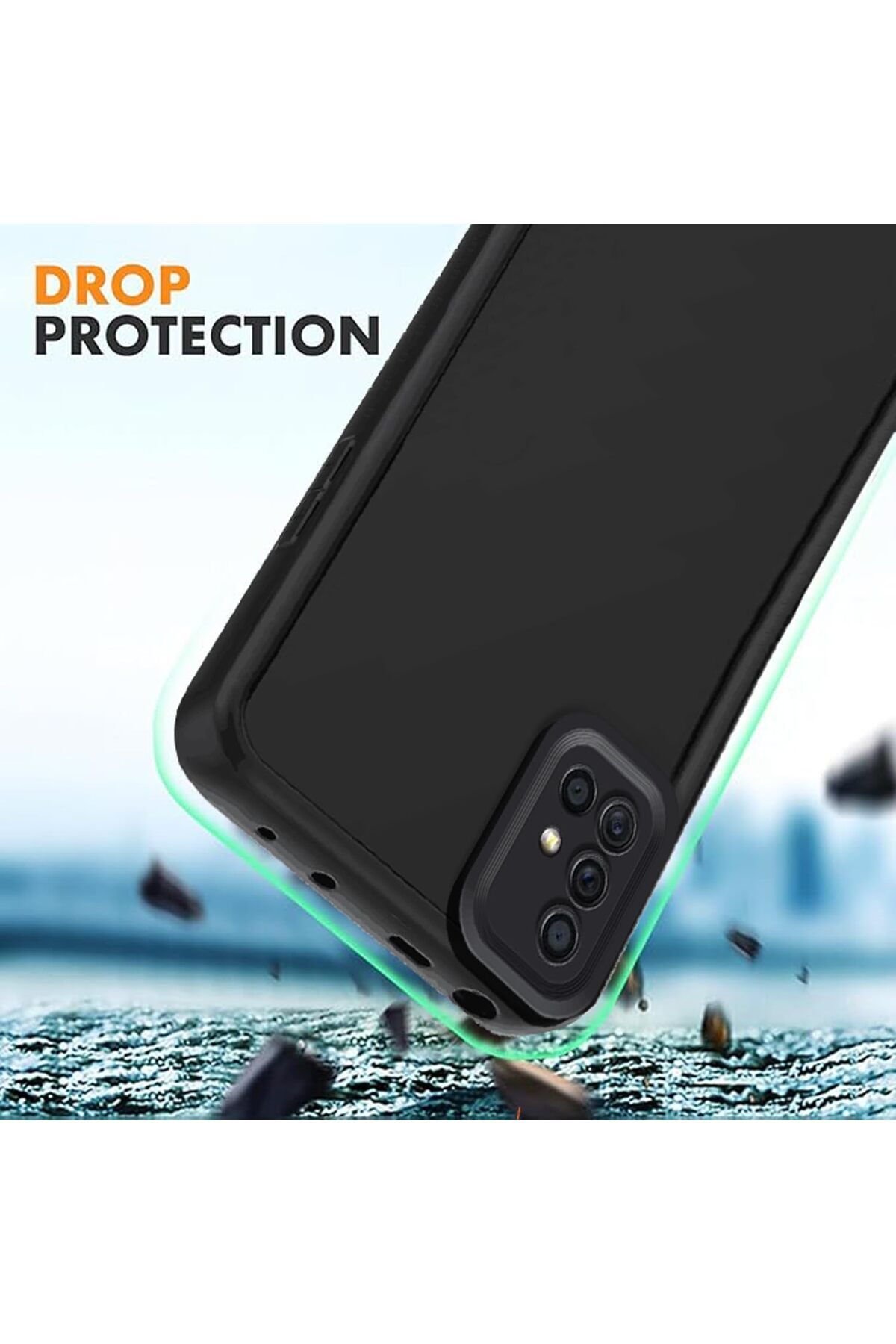 Fibaks Samsung Galaxy A51 Uyumlu Kılıf Kamera Korumalı Yumuşak Dokulu Darbe Emici Bordo Silikon Kapak - Görsel 4