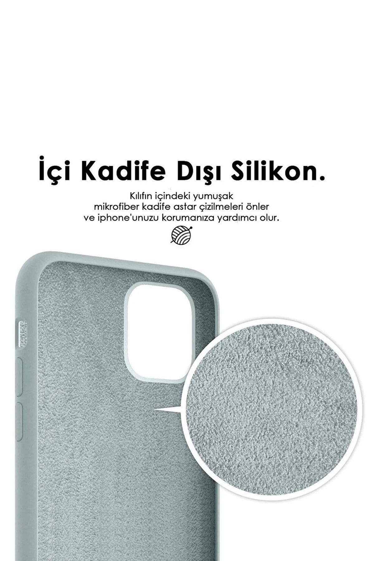 Kılıforyum iPhone 13ProMax Kılıf Logolu içi Kadife Lansman Kılıf - Görsel 3