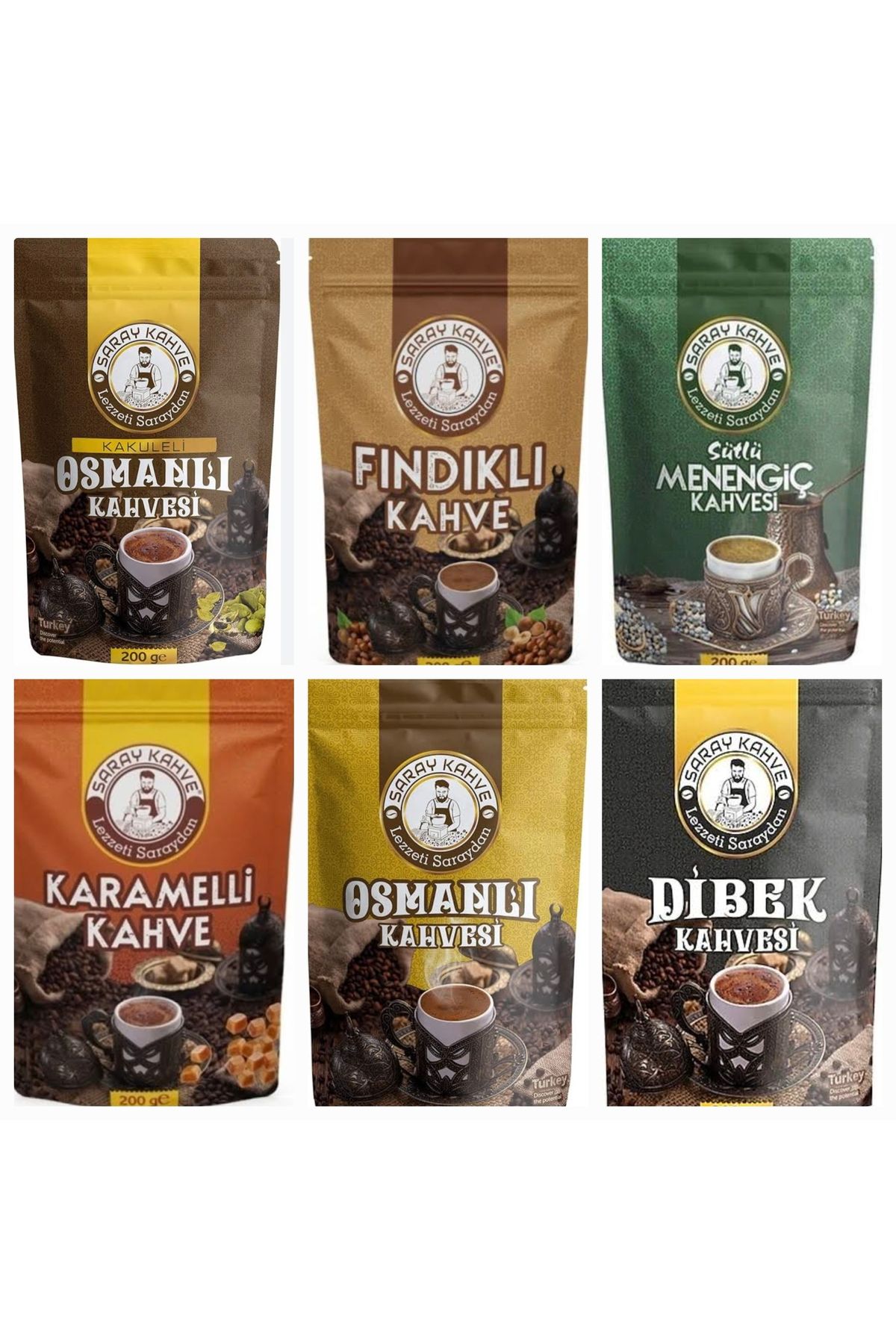 OZTUGBA Saray Kahve 6 Sı 1 Arada Kahve Çeşit