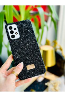 Go Aksesuar Galaxy A23 Uyumlu Elmas Tasarımlı Taşlı Işıltılı Parlak Pırlanta Silikon Kılıf