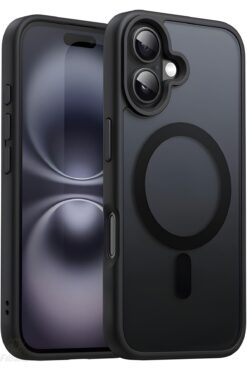 Fibaks İphone 16 Plus Uyumlu Kılıf Kamera Çıkıntılı Magsafe Şarj Destekli Hassas Tuşlu Yumuşak Mat Kapak