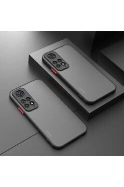 Fibaks Redmi Note 11 Pro/12 Pro 4g Kılıf Mat Parmak Izi Yapmaz Kamera Korumalı Kapak