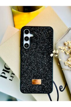 Go Aksesuar Galaxy A55 Uyumlu Desenli ELMAS Tasarımlı Taşlı Işıltılı Parlak Pırlanta Silikon Kılıf