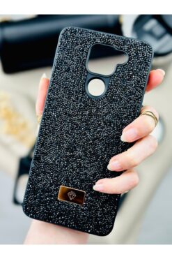 Go Aksesuar Xiaomi Redmi Note 9 Uyumlu ELMAS Tasarımlı Taşlı Işıltılı Pırlanta Silikon Kılıf