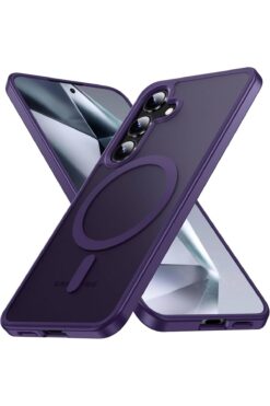 Fibaks Samsung Galaxy S24 Plus / S25 Plus Kamera Çıkıntılı Magsafe Şarj Destekli Yumuşak Kenarlı Mat Kapak