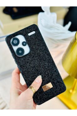 Go Aksesuar Redmi Note 13 Pro Plus Uyumlu ELMAS Tasarımlı Taşlı Işıltılı Parlak Pırlanta Silikon Kılıf