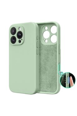 Caseji iPhone 16 Pro Max Uyumlu İçi Kadifeli Kamera Korumalı Lansman Kılıf