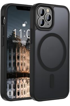 Fibaks İphone 11 Pro Max Uyumlu Kılıf Kamera Çıkıntılı Magsafe Şarj Destekli Hassas Tuşlu Yumuşak Mat Kapak