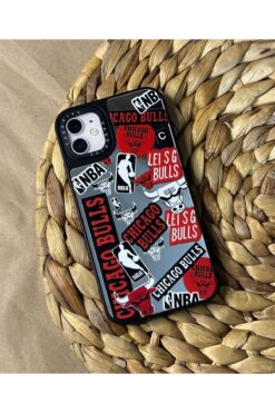HYPERSOFT Iphone 11 Uyumlu Casefity Aynalı Kılıf Chicago Bulls Desenli Premıum Kapak