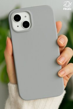 Fibaks Apple Iphone 15 Uyumlu Kılıf Kadife Lansman Soft Yumuşak Liquid Silikon Kamera Korumalı Kapak