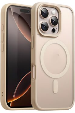 Fibaks Apple iPhone 16 Pro Kılıf Kamera Çıkıntılı Magsafe Şarj Destekli Hassas Tuşlu Yumuşak Mat Kapak