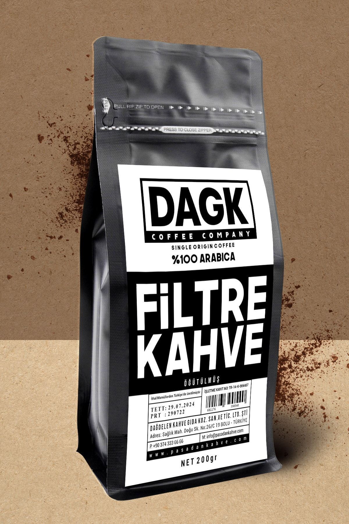 Dagk Filtre Kahve 200gr Öğütülmüş - Görsel 3