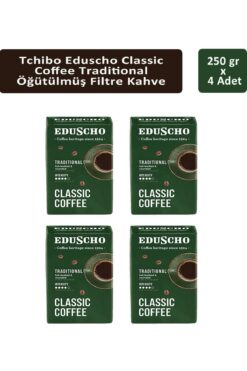 Tchibo Eduscho Classic Coffee Traditional Öğütülmüş Filtre Kahve 250 gr x 4 Adet