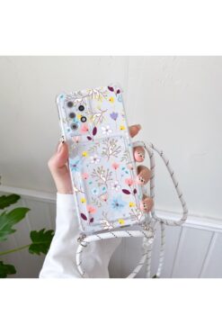 gaga elektronik Samsung Galaxy S20 Fe Şefaf Askılı Kartlıklı Antishock Kamera Korumalı Kılıf (Uyumlu)