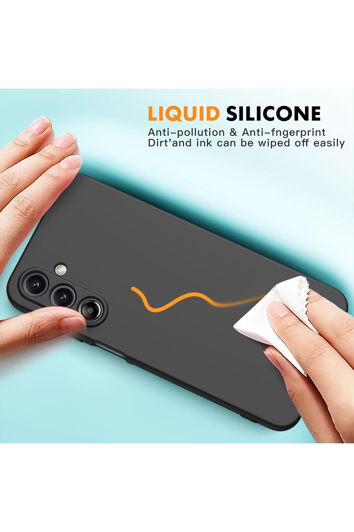 m.tk moveteck Samsung Galaxy A16 Kılıf Kamera Korumalı Yumuşak Renkli Mat Silikon + 9H Ekran Koruyucu Cam 2in1 Set - Görsel 2