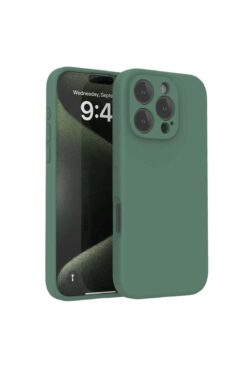 Fibaks Apple iPhone 16 Pro Kılıf Kadife Lansman Soft Yumuşak Liquid Silikon Kamera Korumalı Kapak