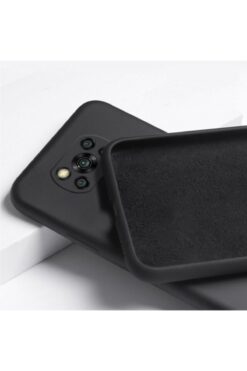 Tria Xiaomi Poco X3 Nfc  X3 Pro Uyumlu İçi Kadife Kamera Korumalı Lansman Silikon Telefon Kılıfı Siyah