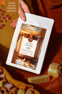 Mim and More Salted Caramel Coffee - Tuzlu Karamel Aromalı Kahve Filtre Kahve, 200 gr