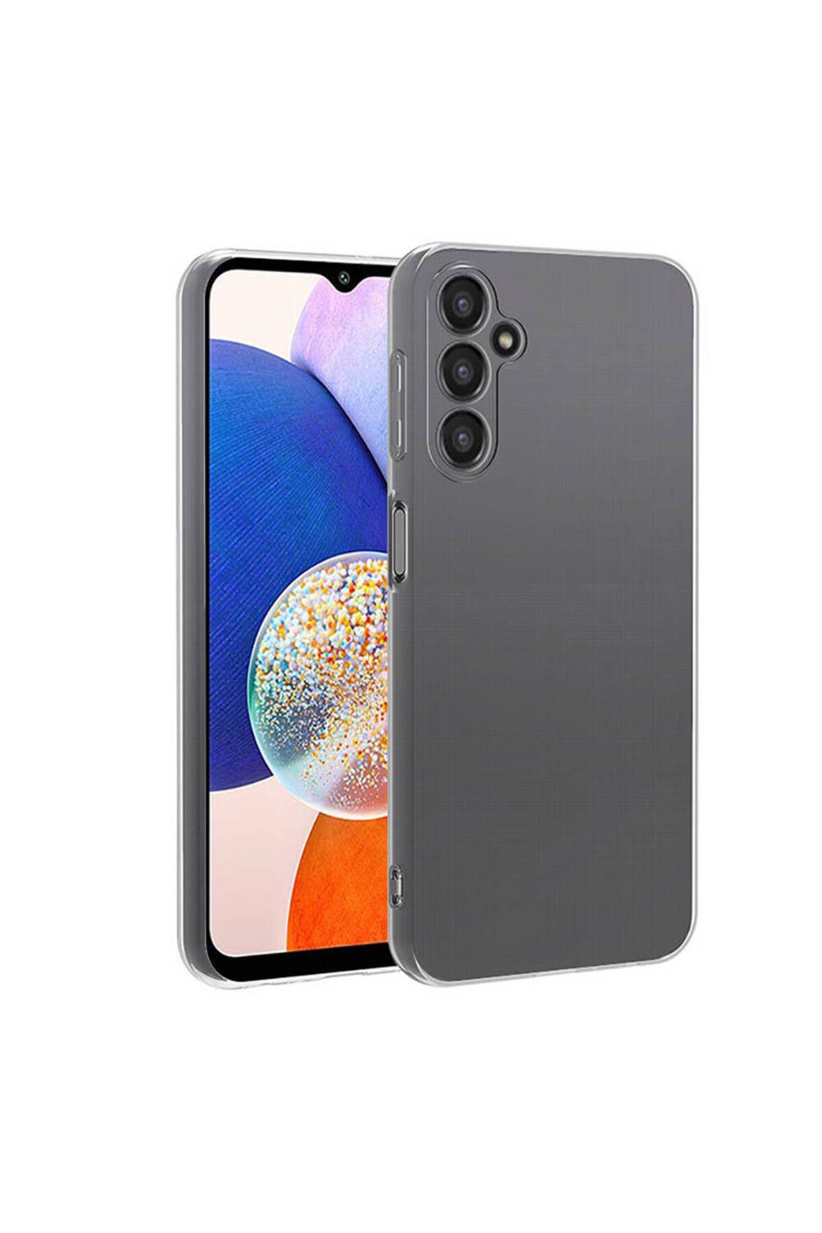 Fibaks Samsung Galaxy A35 Kılıf Kamera Korumalı Renksiz Şeffaf Esnek Silikon Kapak - Görsel 2