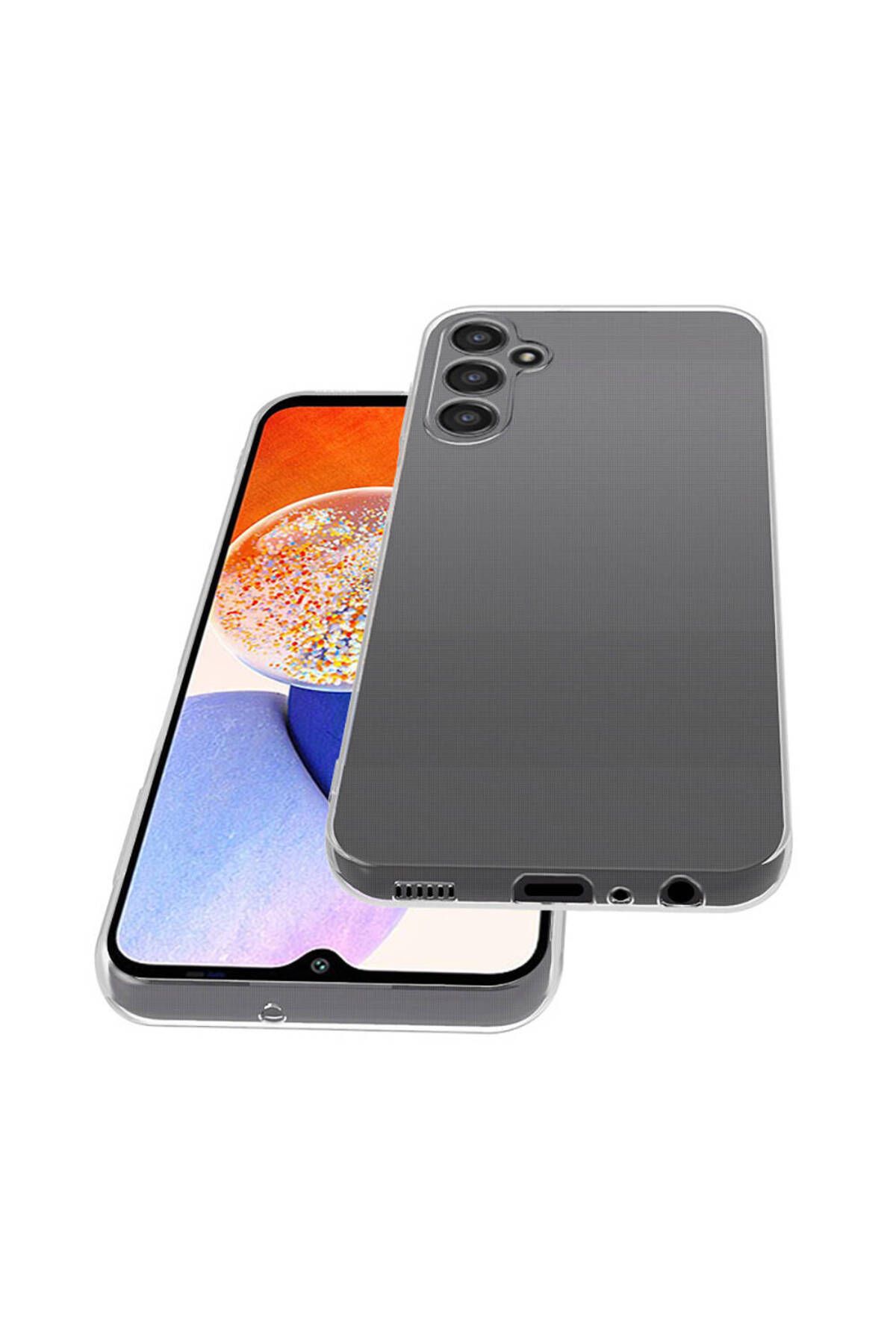 Fibaks Samsung Galaxy A35 Kılıf Kamera Korumalı Renksiz Şeffaf Esnek Silikon Kapak - Görsel 3