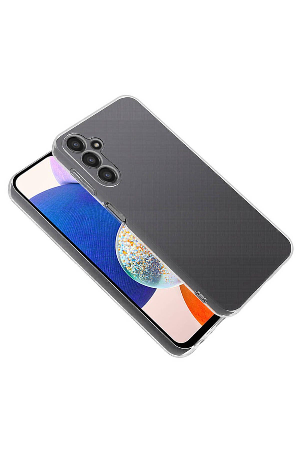 Fibaks Samsung Galaxy A35 Kılıf Kamera Korumalı Renksiz Şeffaf Esnek Silikon Kapak - Görsel 4