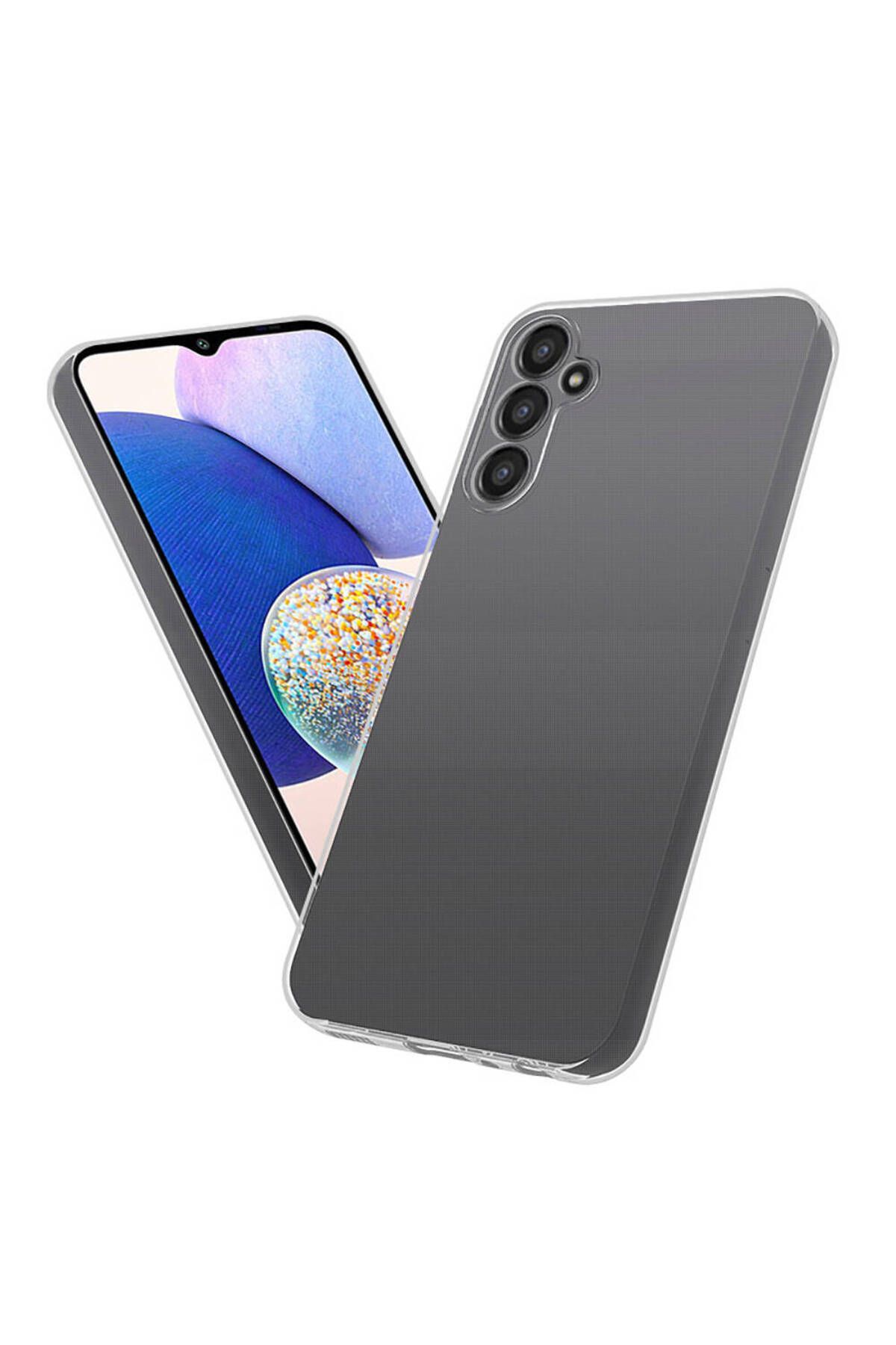 Fibaks Samsung Galaxy A35 Kılıf Kamera Korumalı Renksiz Şeffaf Esnek Silikon Kapak - Görsel 5